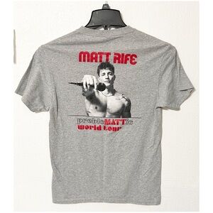 Matt Rife Tour Houston, Texas Gray Graphic Men's T-Shirt Cotton Blend Concert